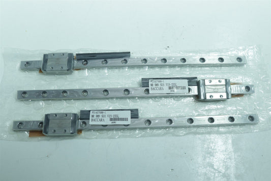 CPC 3 Piece Set Linear Guide Block Carriage MR9MN 235mm Length Rail V1N-235L