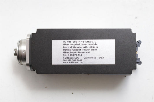 RGBLase Fiber Coupled Laser Module 405nm Wavelength FC-405-005-MM1