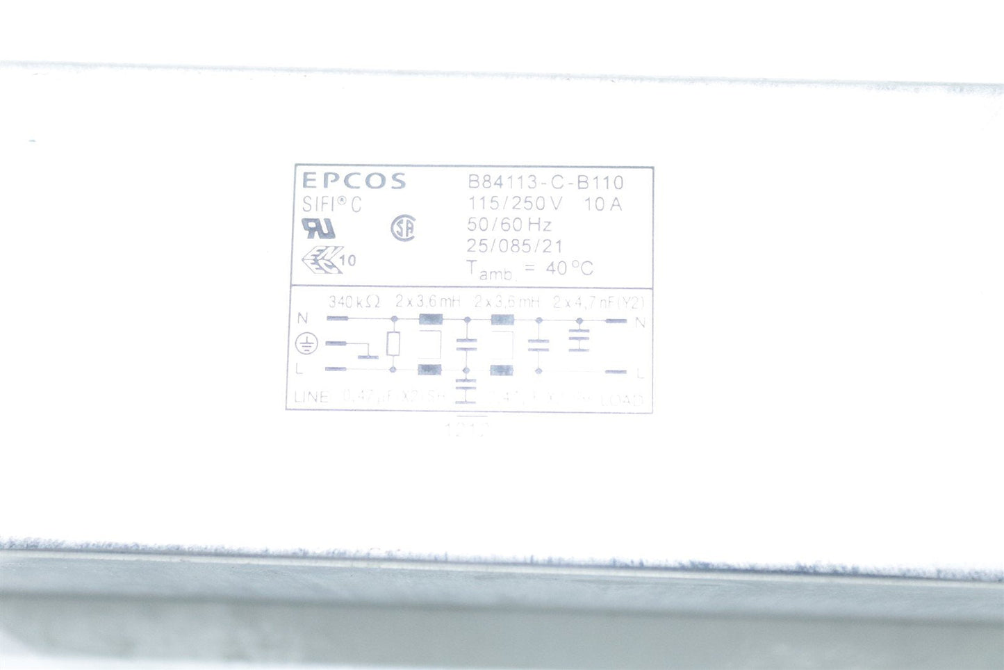Epcos B84113-C-B110 Interference Suppressor Filter