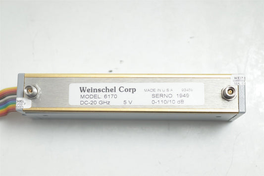 Weinschel Corp Step Attenuator 6170 SMA 3.5mm Connectors DC-20 GHz 0-110/10 dB