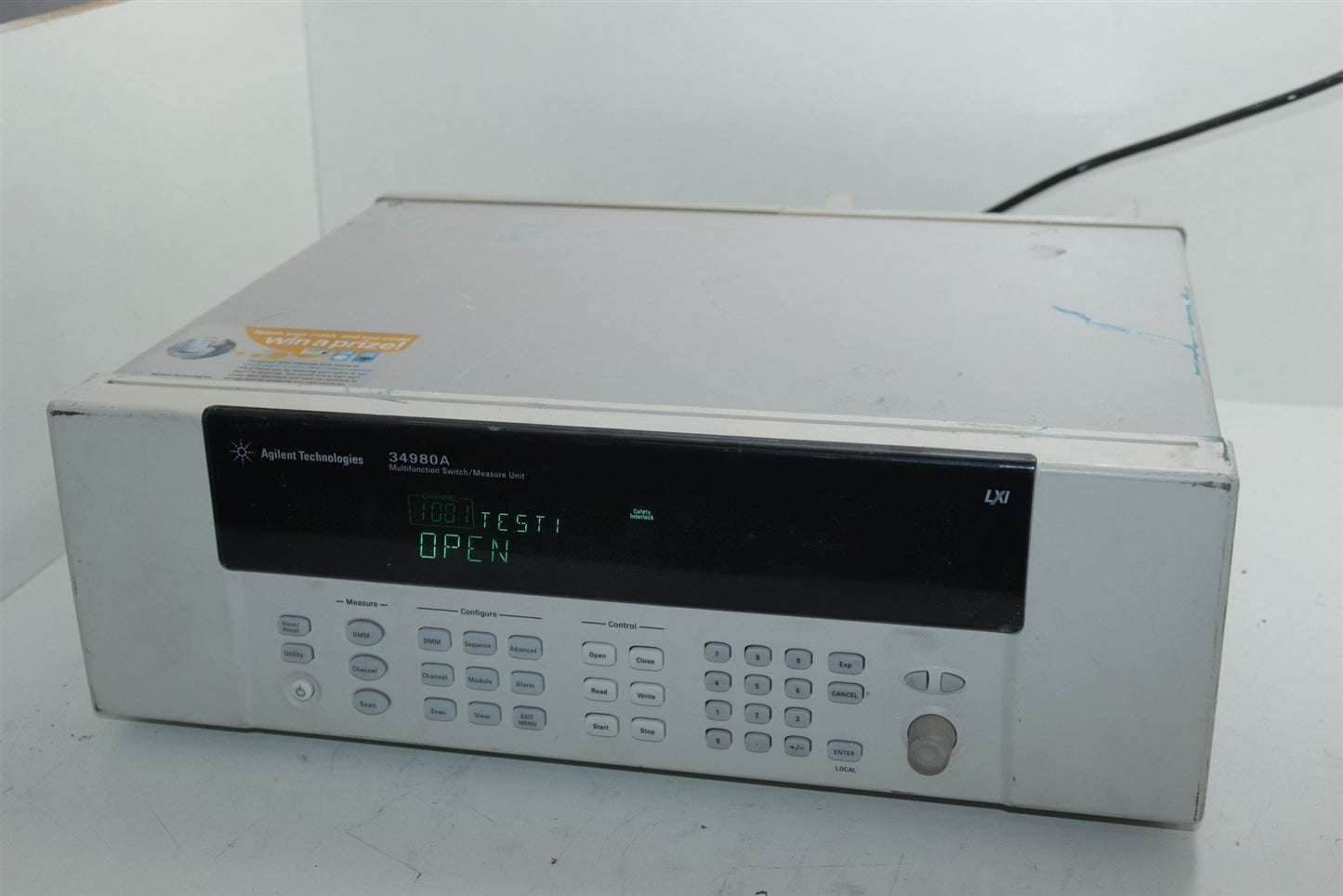 HP Agilent 34980A Multifunction Switch/Measure Unit With 2 x 34921A & 2 x 34937A