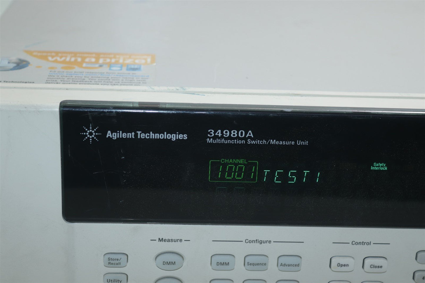 HP Agilent 34980A Multifunction Switch/Measure Unit With 2 x 34921A & 2 x 34937A