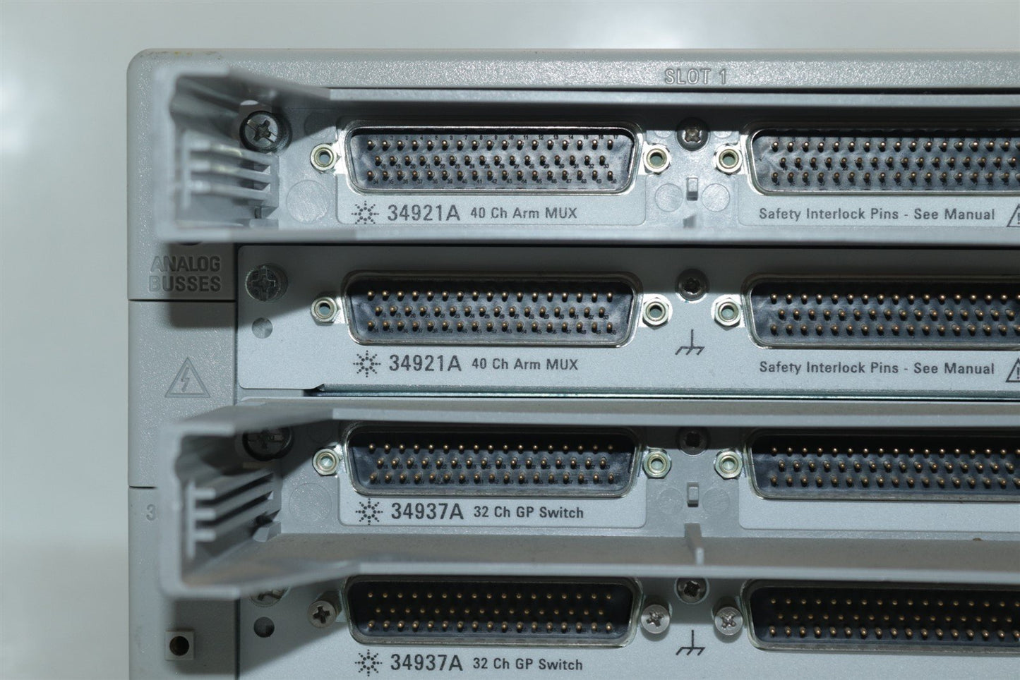 HP Agilent 34980A Multifunction Switch/Measure Unit With 2 x 34921A & 2 x 34937A