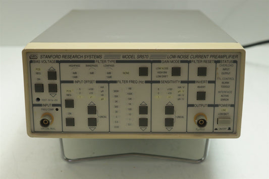 SRS Stanford Research Systems SR570 Low Noise Current PreAmplifier Tested