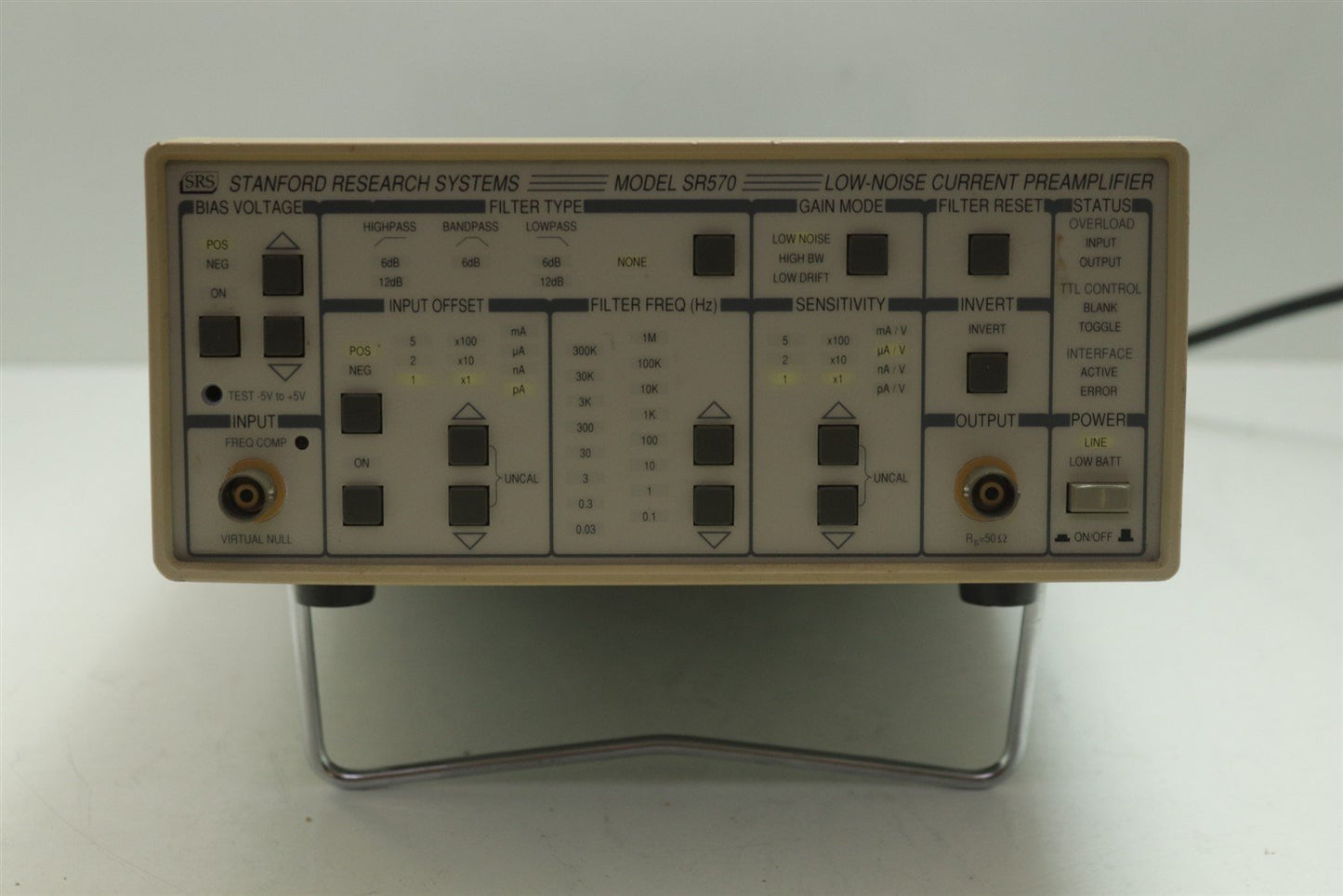 SRS Stanford Research Systems SR570 Low Noise Current PreAmplifier Tested