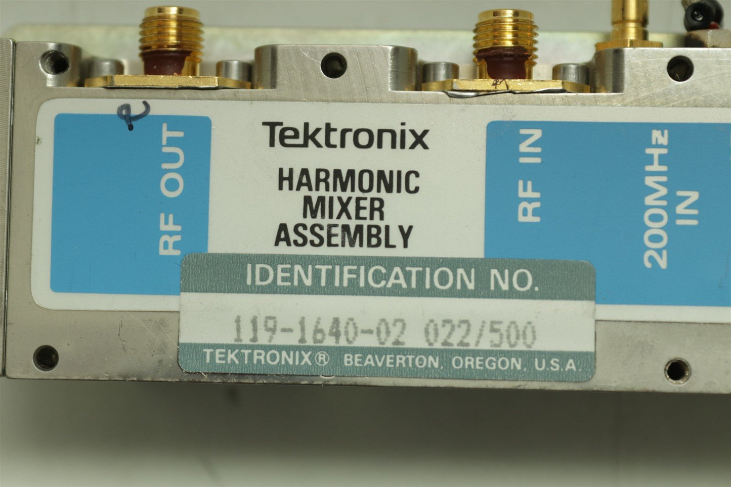 Tektronix 2x Spectrum Analyzer RF Module 119-1645-01