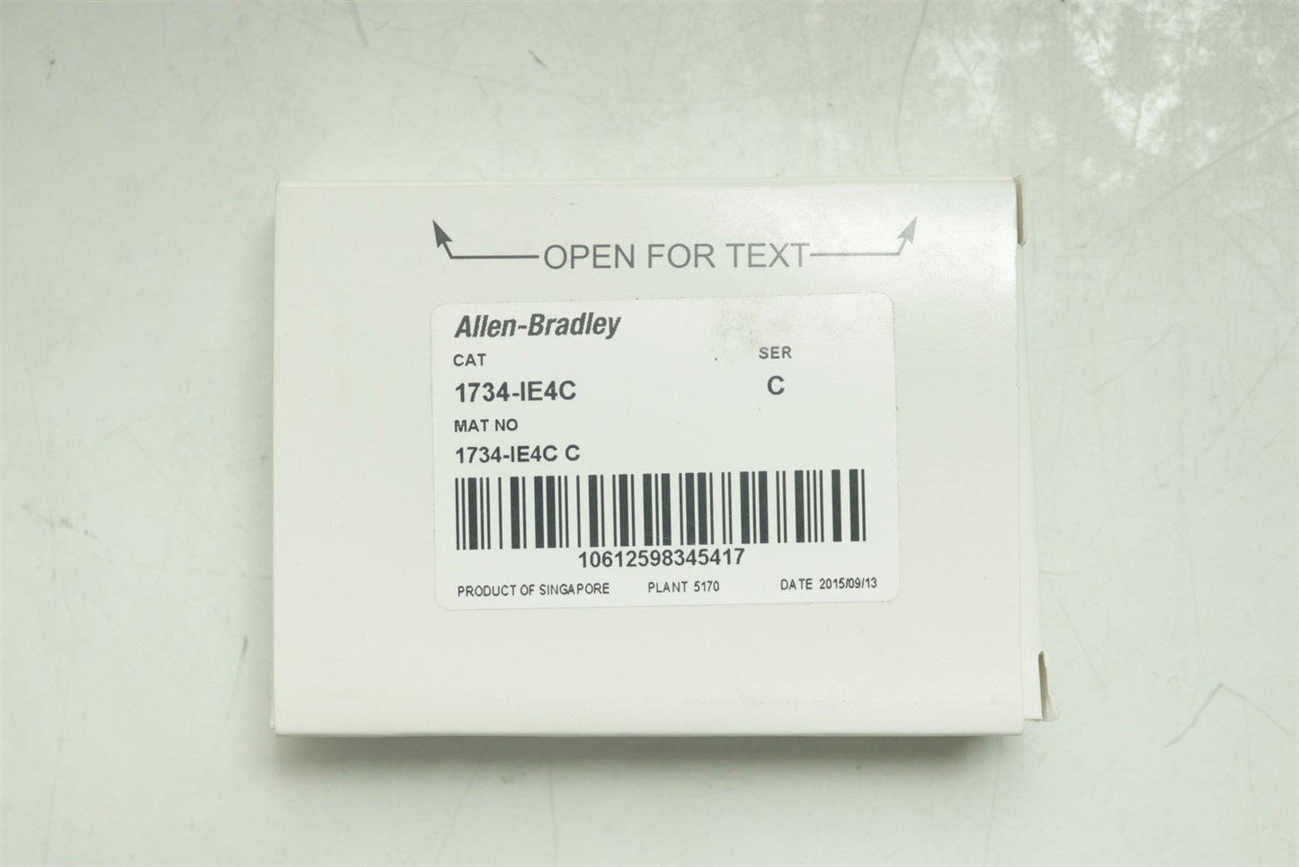 NEW Allen Bradley 1734-IE4C 4 Point Analog Input Module 1734IE4C