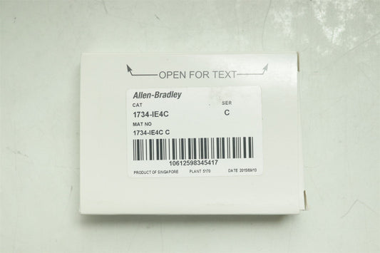 NEW Allen Bradley 1734-IE4C 4 Point Analog Input Module 1734IE4C