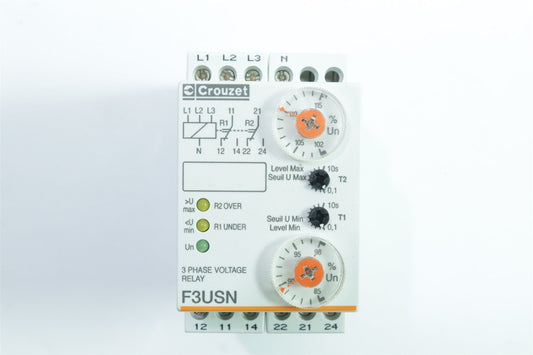 Crouzet F3USN 3 Phase Voltage control relay 84 873 211