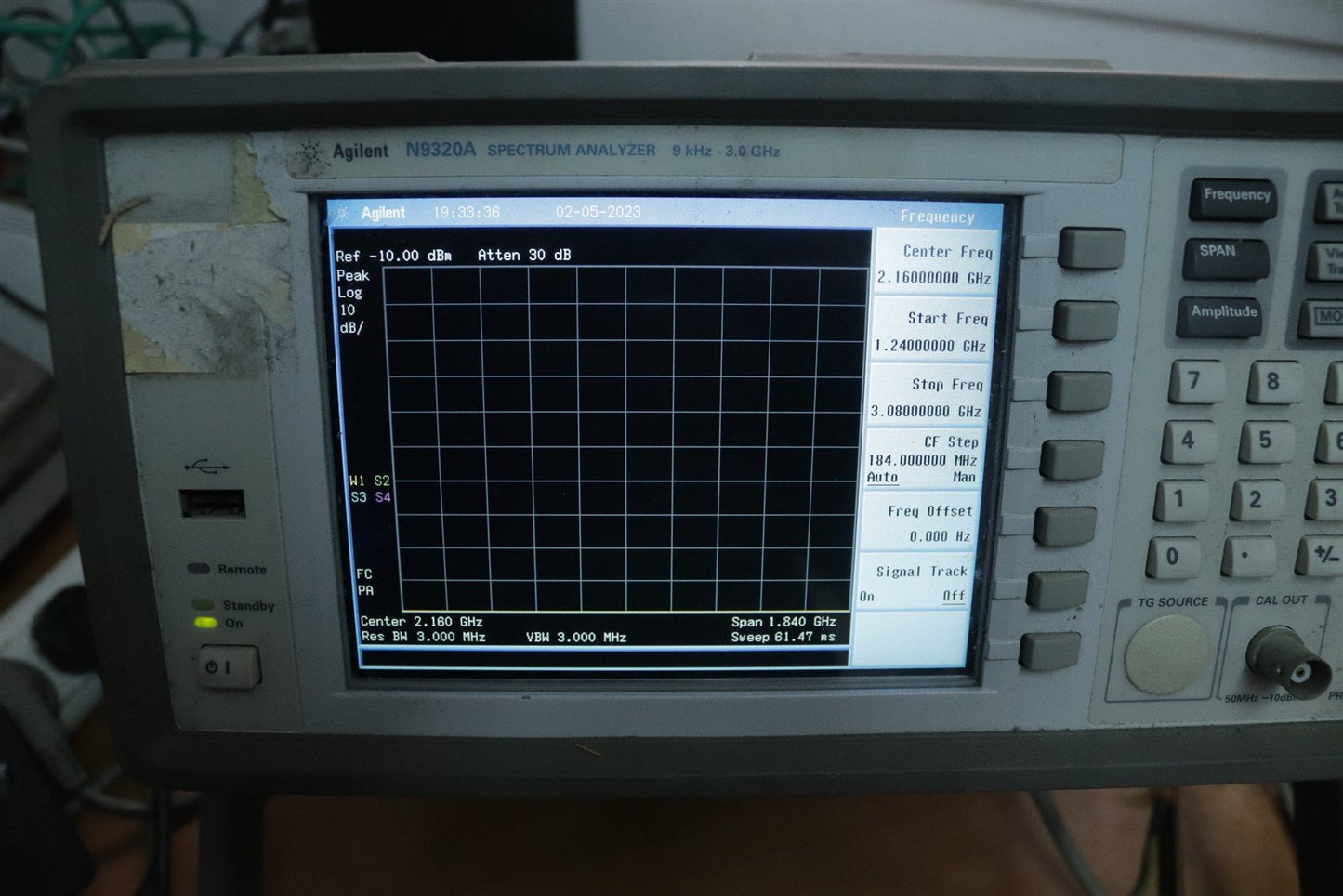 HP Agilent Spectrum Analyzer N9320A 9kHz-3GHz Power Supply 0950-4852 TESTED