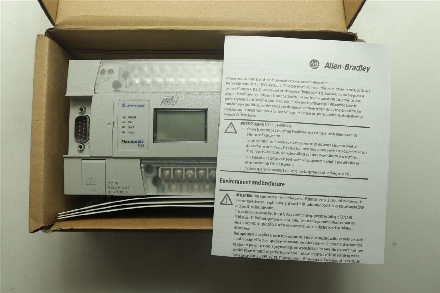 NEW Allen Bradley 1766-L32BWA MicroLogix 1400 32 Point Controller
