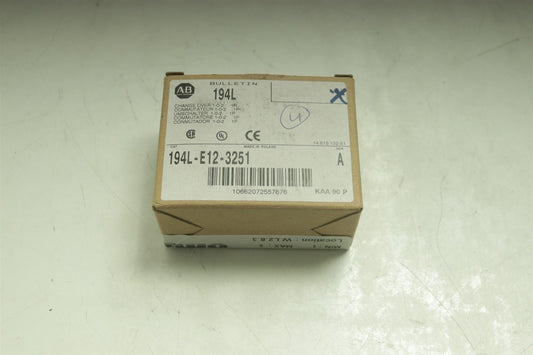 Allen Bradley 194L E12-3251 New