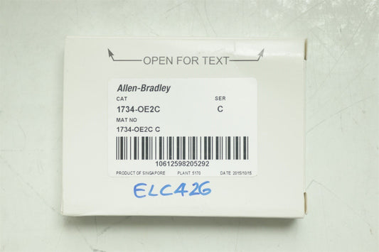 NEW Allen Bradley 1734-OE2C POINT I/O 2 Points Analog Output Module 1734OE2C