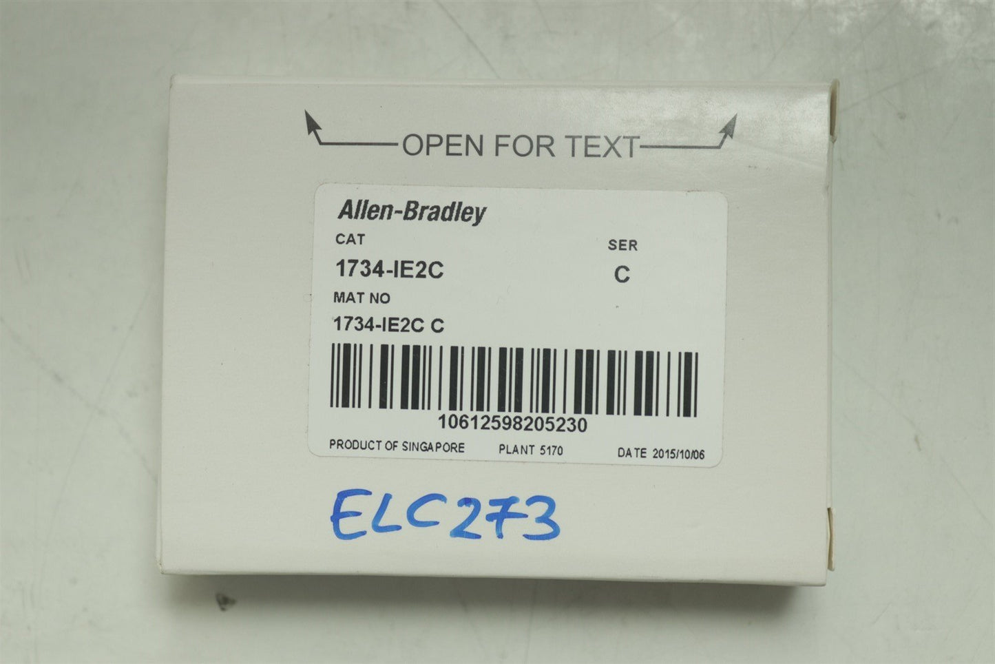 NEW Allen Bradley 1734-IE2C POINT I/O 2 Point Analog Input Module 1734IE2C