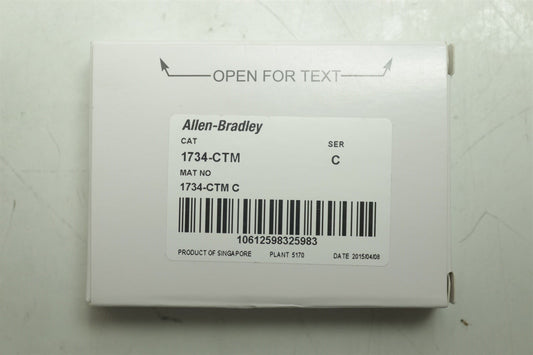 NEW Allen Bradley 1734-CTM Point I/O Common Terminal Module 1734CTM