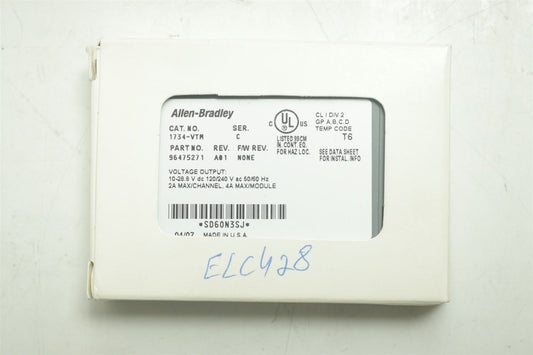 NEW Allen Bradley 1734-VTM Voltage Terminal Module 1734VTM