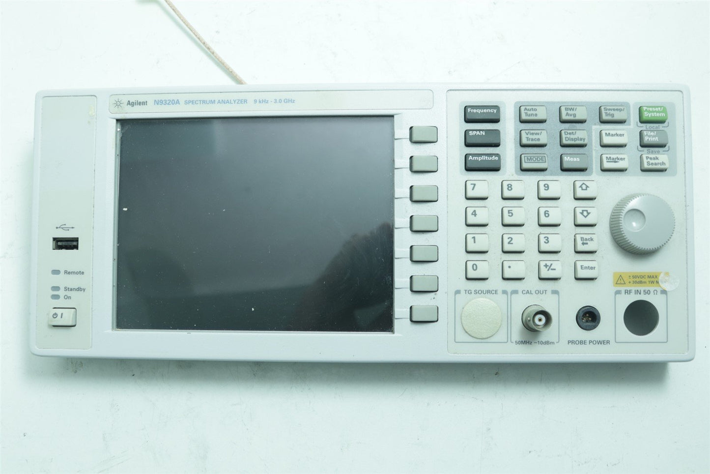 HP Agilent Spectrum Analyzer Front Panel LCD Keypad Assy N9320A 9kHz-3GHz TESTED