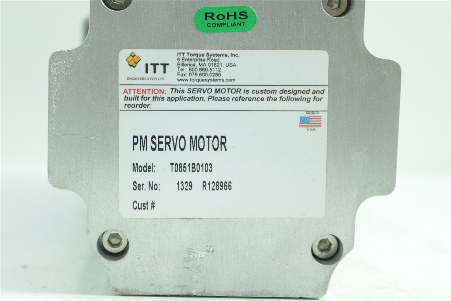 Philips CT Brilliance PM Servo Motor T0851B0103
