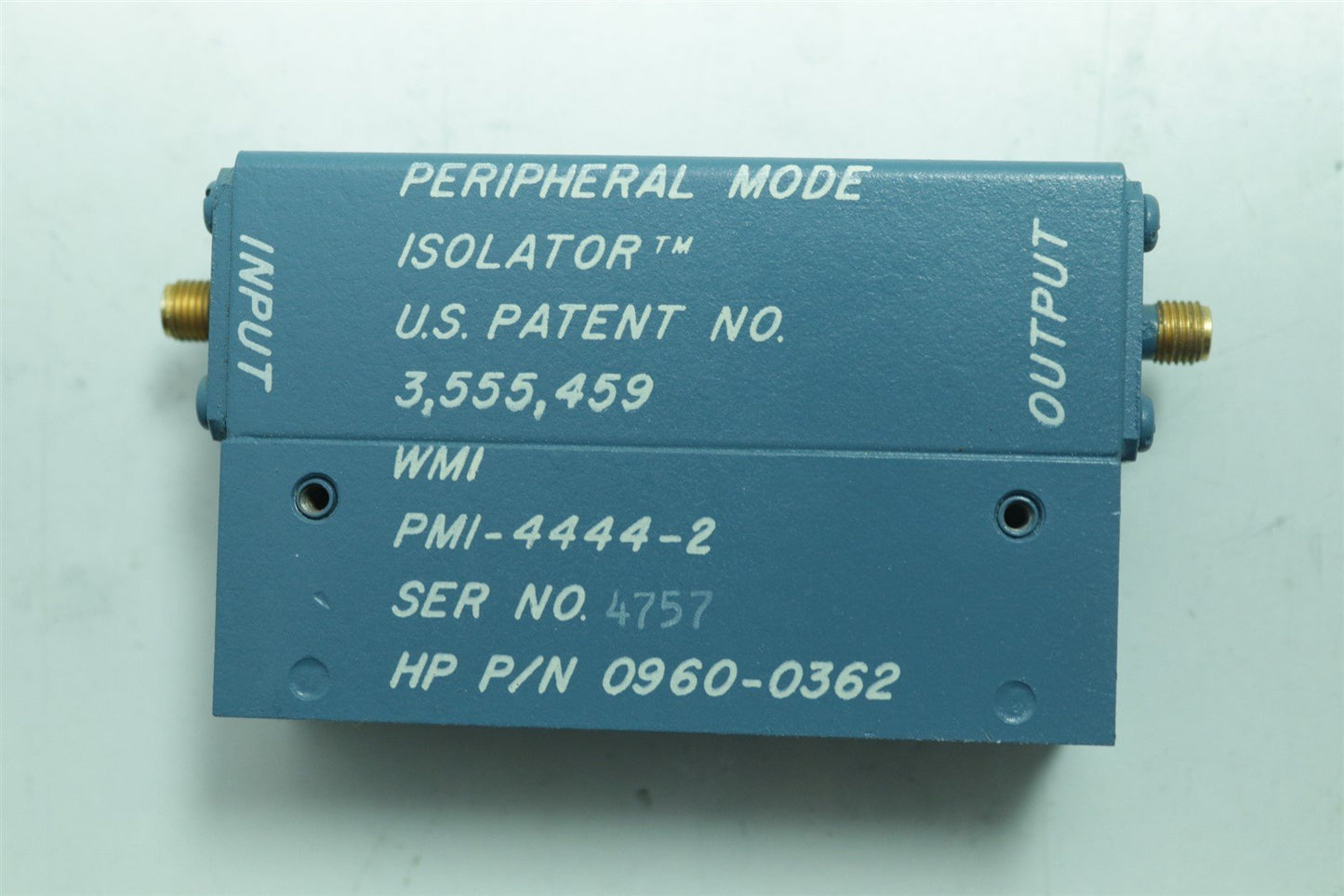 HP 2 - 6.2GHz SMA Peripheral Mode Isolator 0960-0362