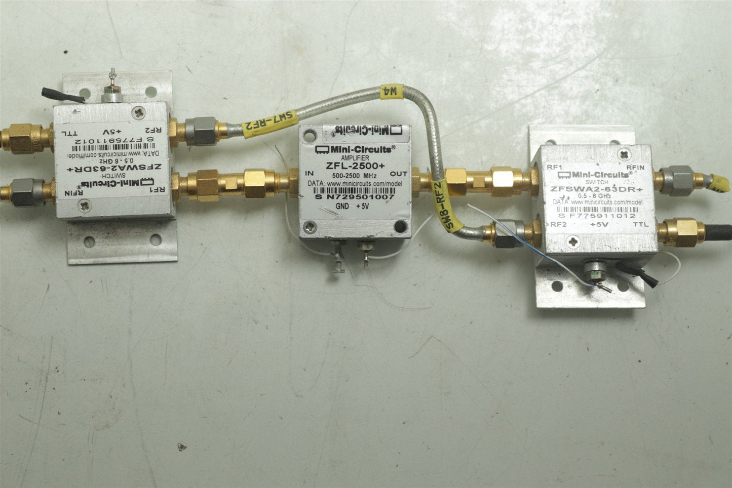 Mini-Circults Module 2 Switch ZFSWA2-63DR+ Amplifier ZFL-2500