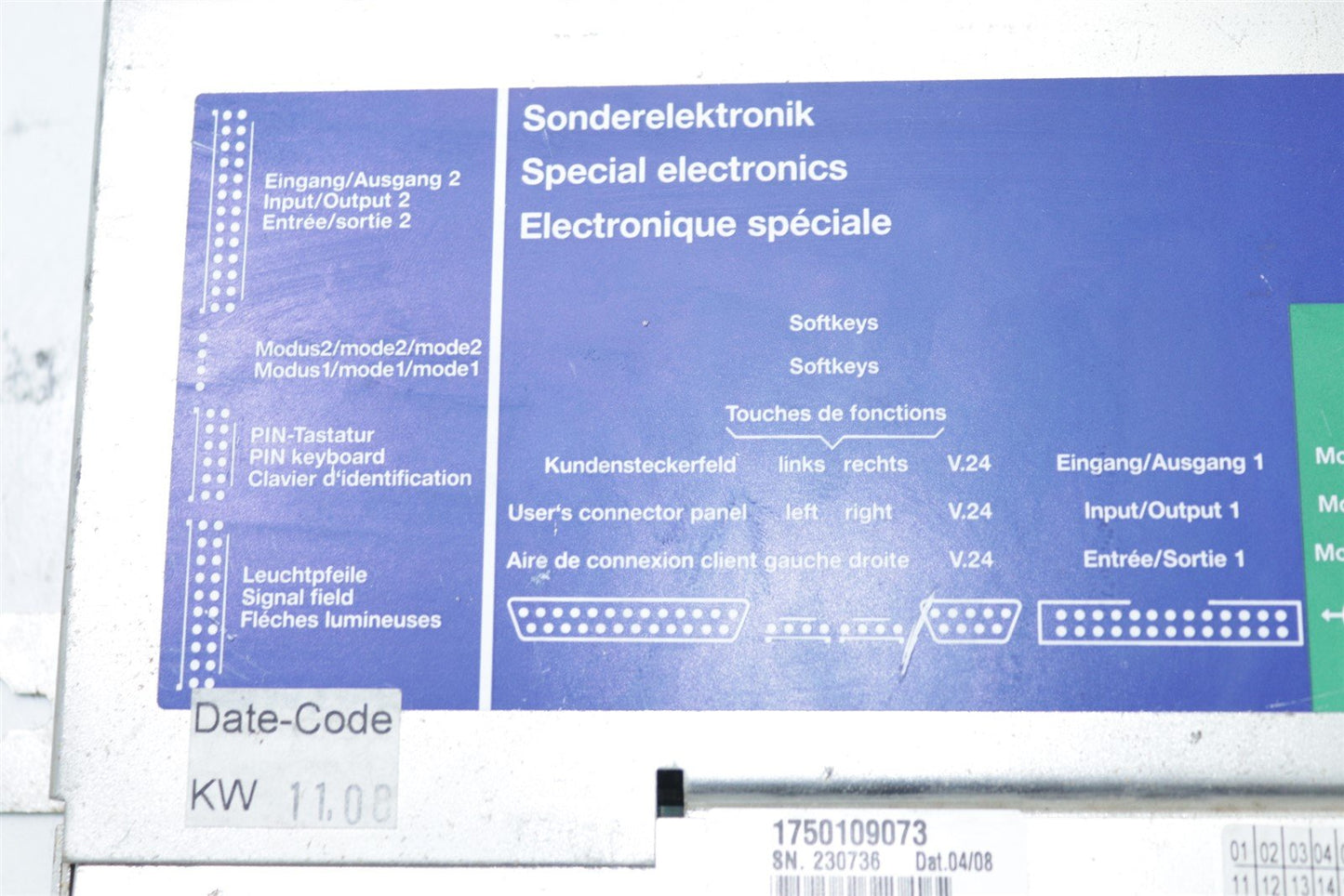 Wincor Nixdorf 1750109073 Special Electronics ATM Controller 01750004953