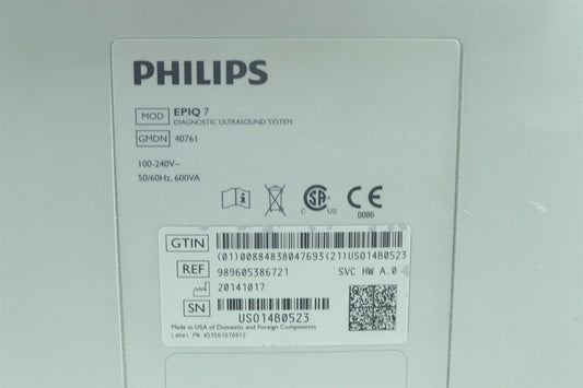 Philips Healthcare US Epiq7 Center Drawers Console 453561494431
