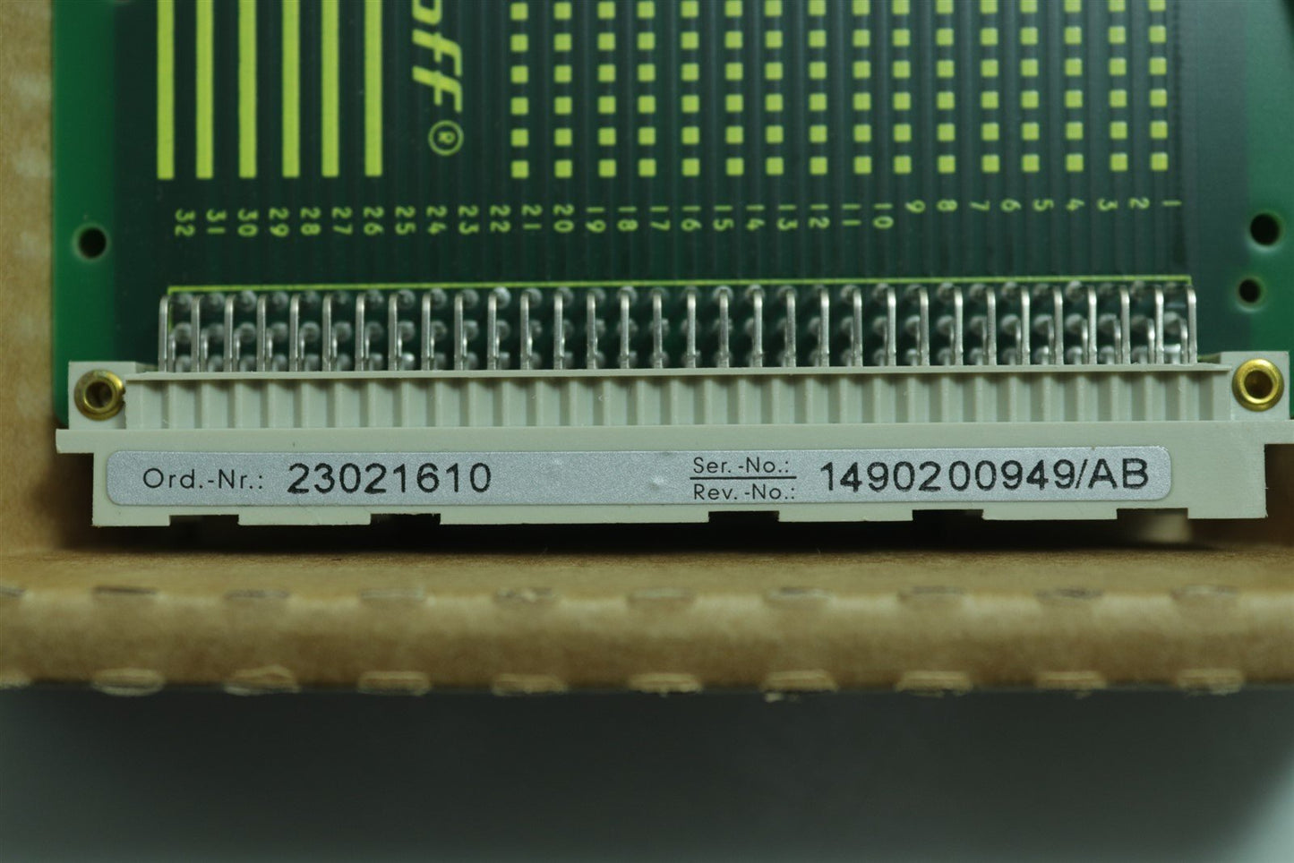 Schroff VME Test Adapter Extender Board DIN 41612 Connectors 23021610