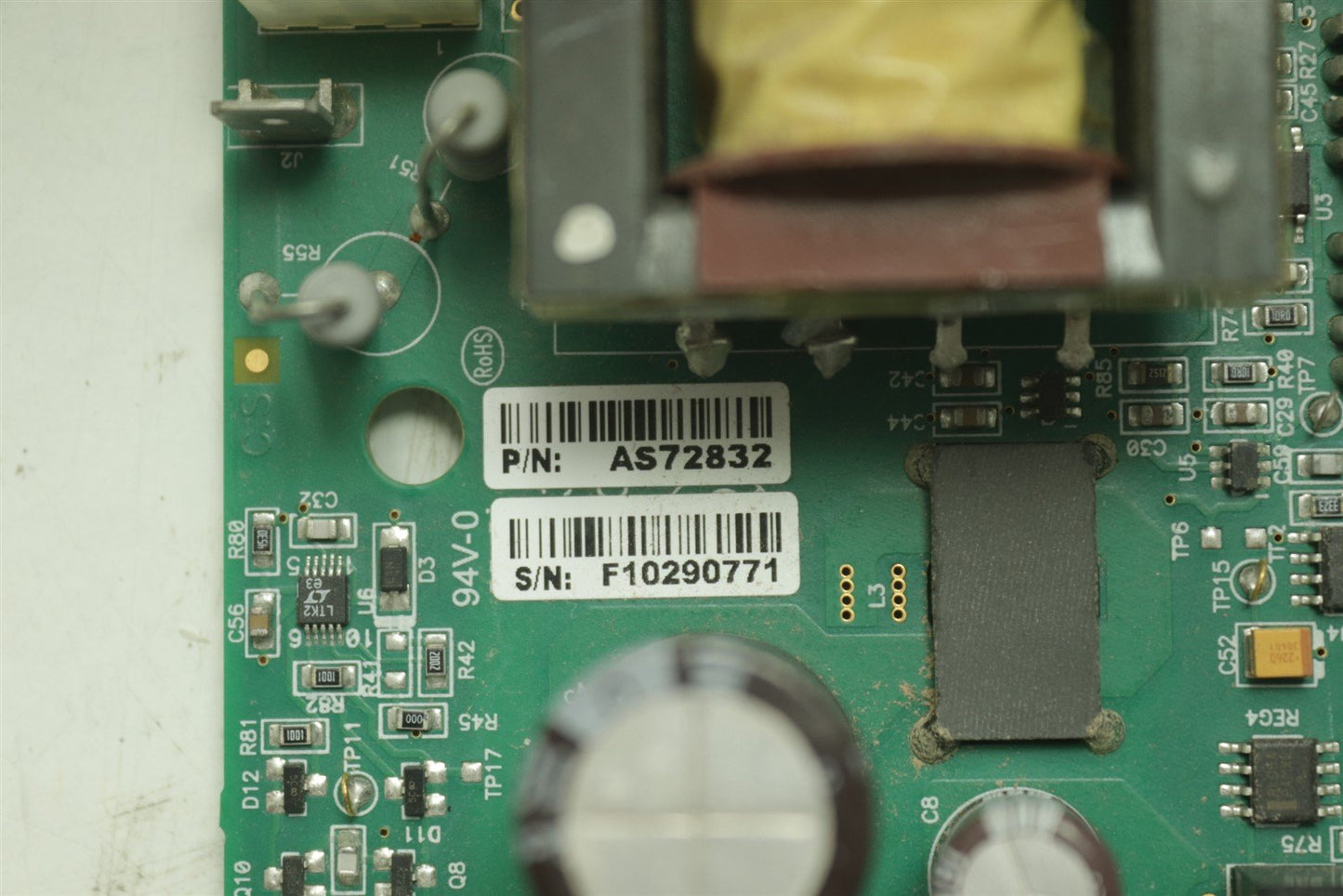 Syneron Candela Circuit Board PC72862 AS85622