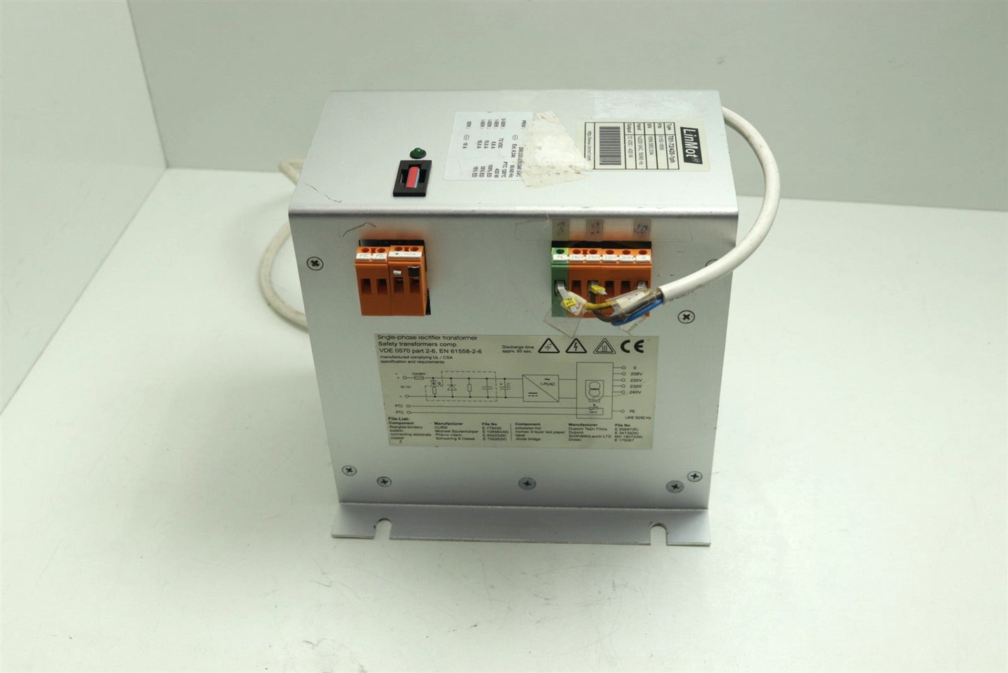 LinMot T01-72/420-1ph Phase Rectifier Transformer 0150-1859