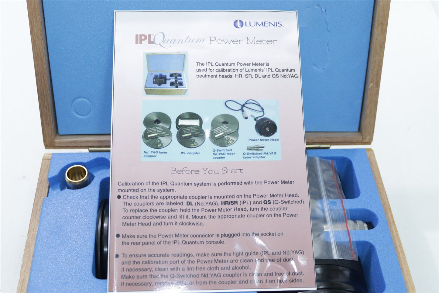 Lumenis IPL Quantum QS Nd:YAG Power Meter Calibration Kit
