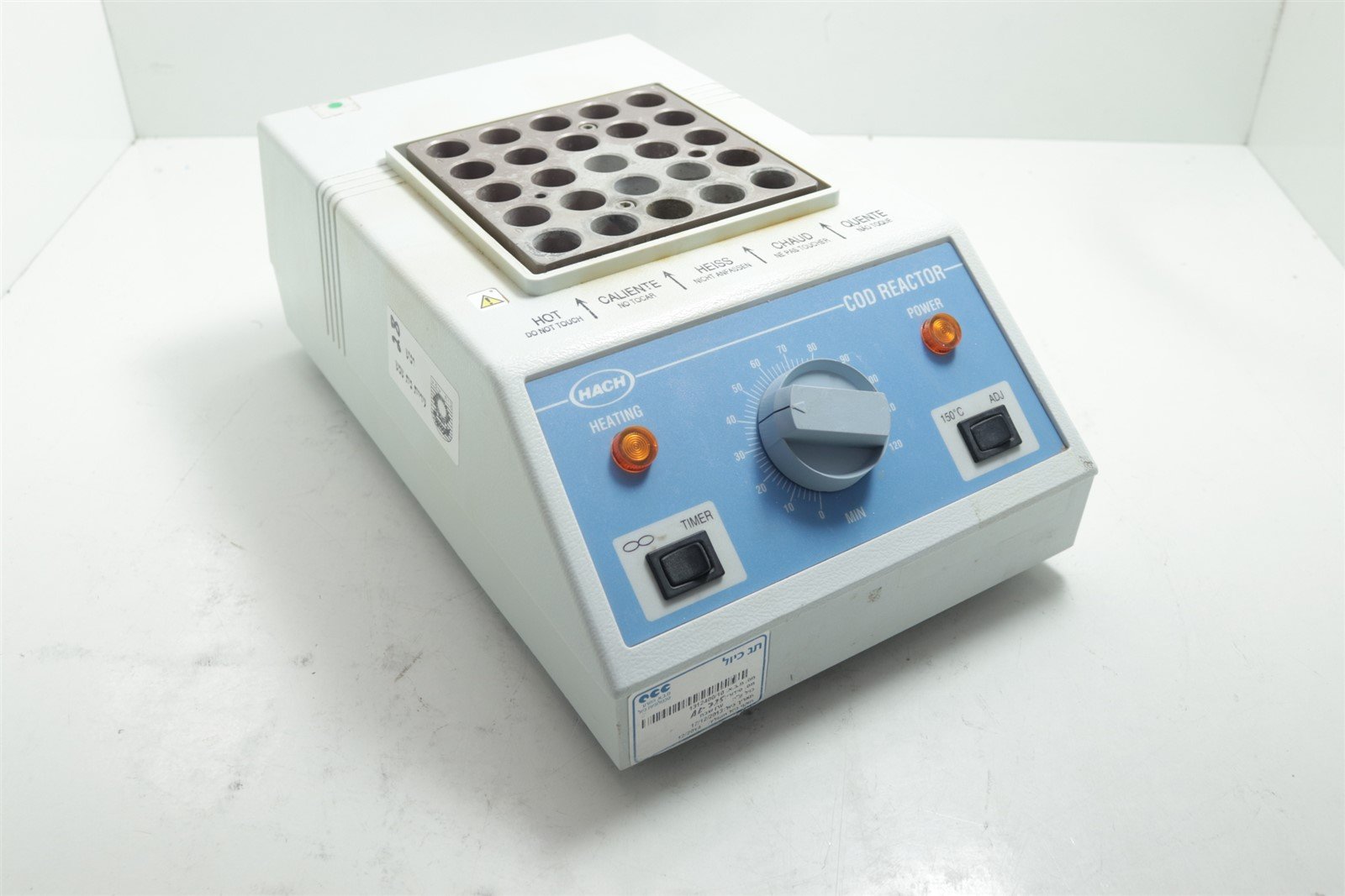 Hach 45600-02 COD Reactor Heater PCR Tested – part2Go