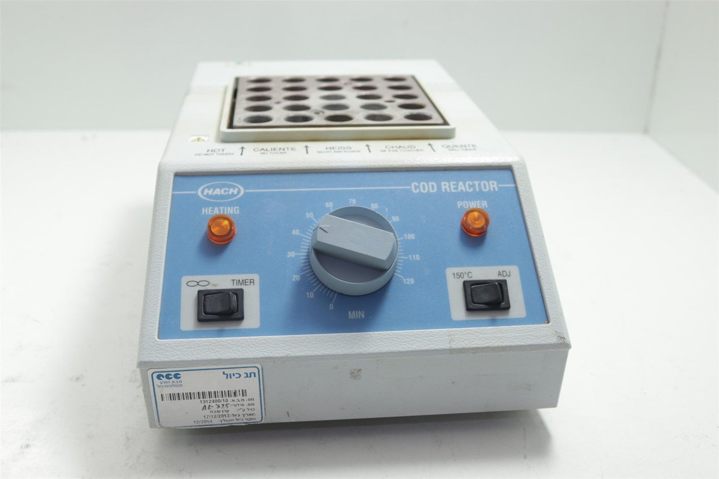 Hach 45600-02 COD Reactor Heater PCR Tested