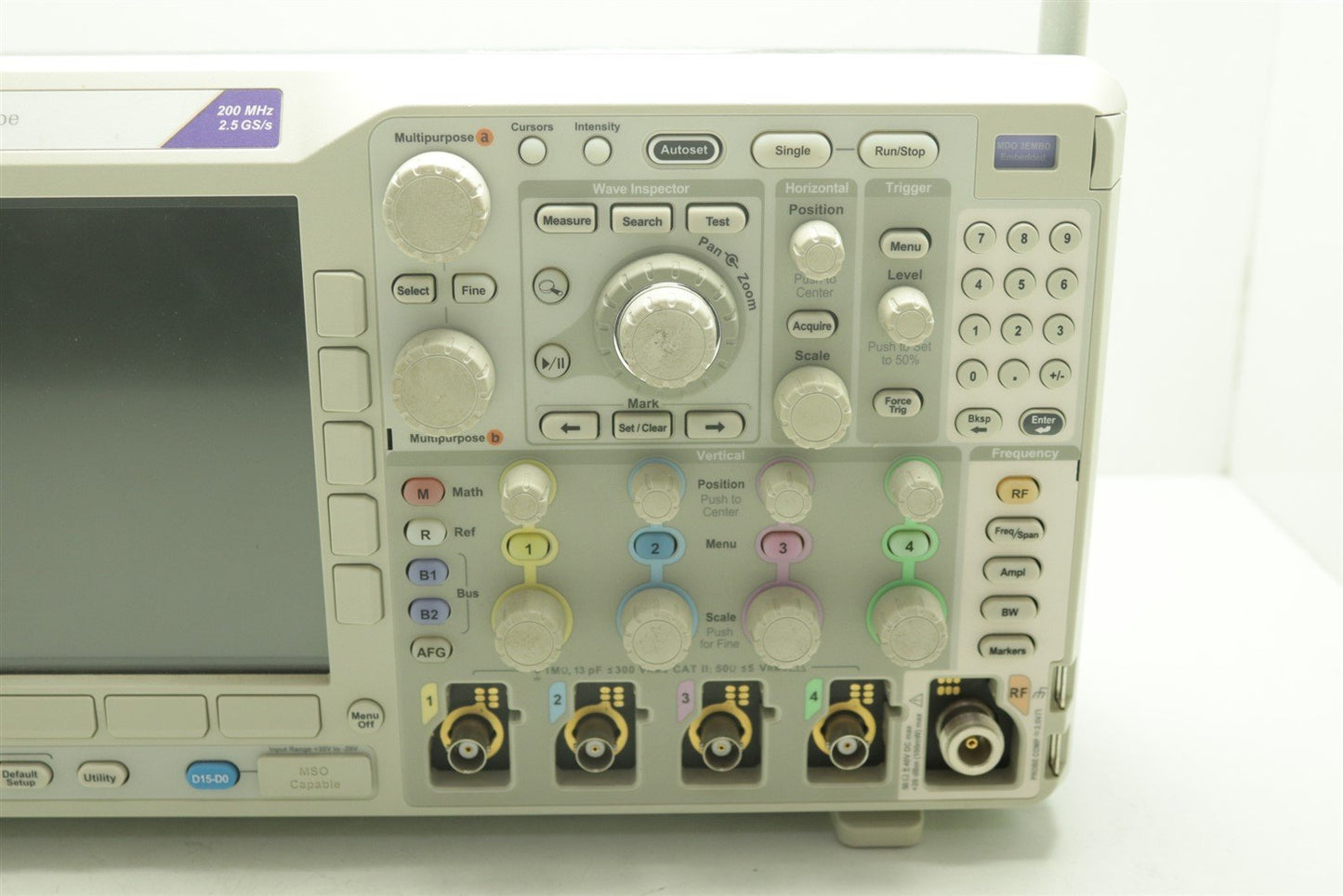 Tektronix MDO3024 200 MHz Mixed Domain Oscilloscope