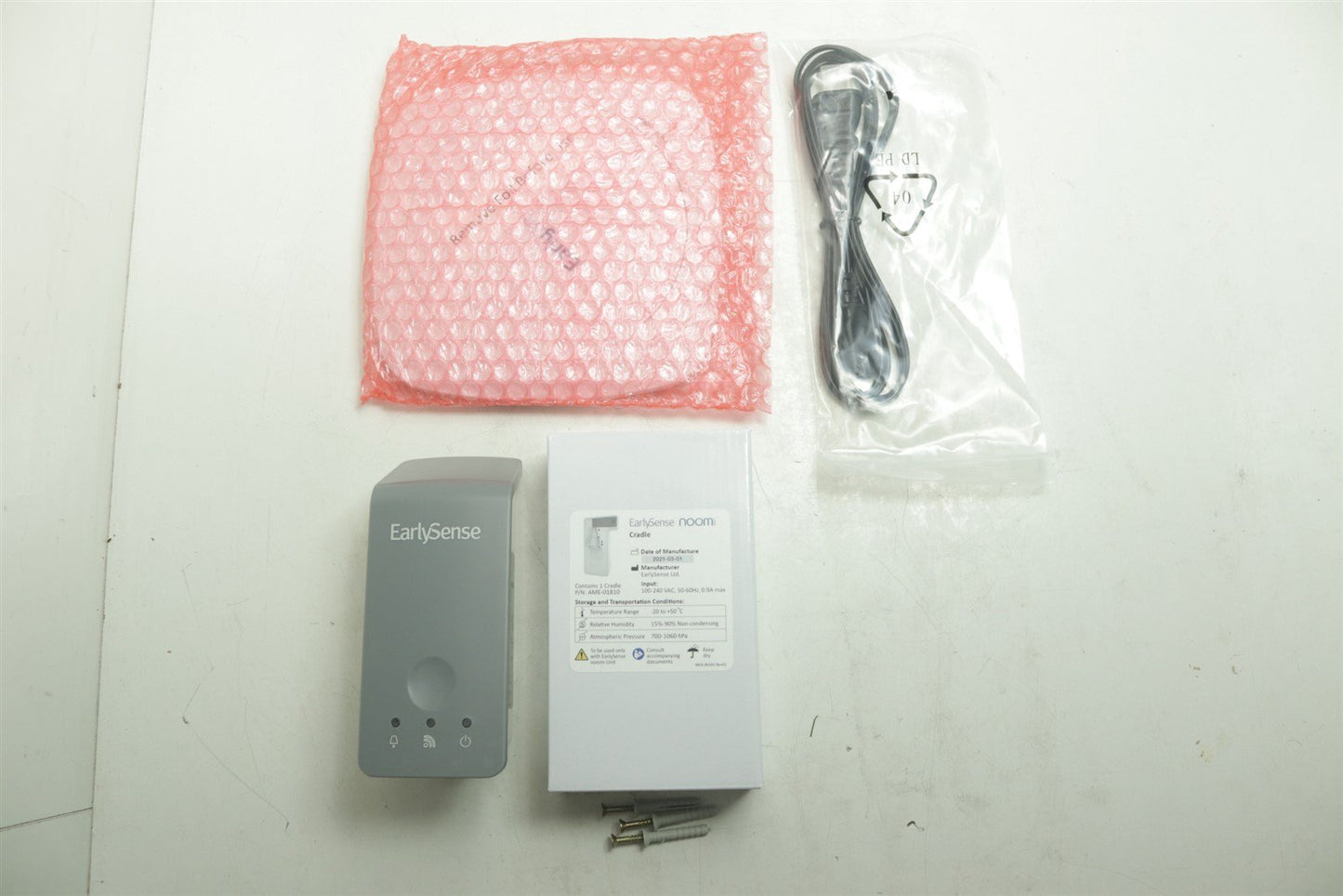 EarlySense Noomi Wellness Solution, Device + Cradle + Sensor