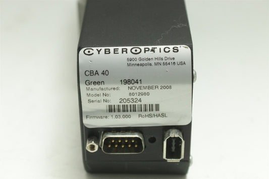 Cyberoptics CBA 40 Green Firewire Camera