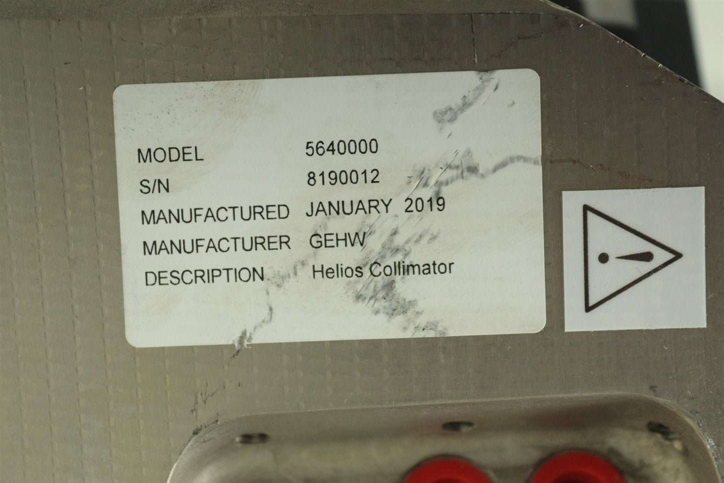 GE Revolution CT RoHS Helios Collimator 5640001