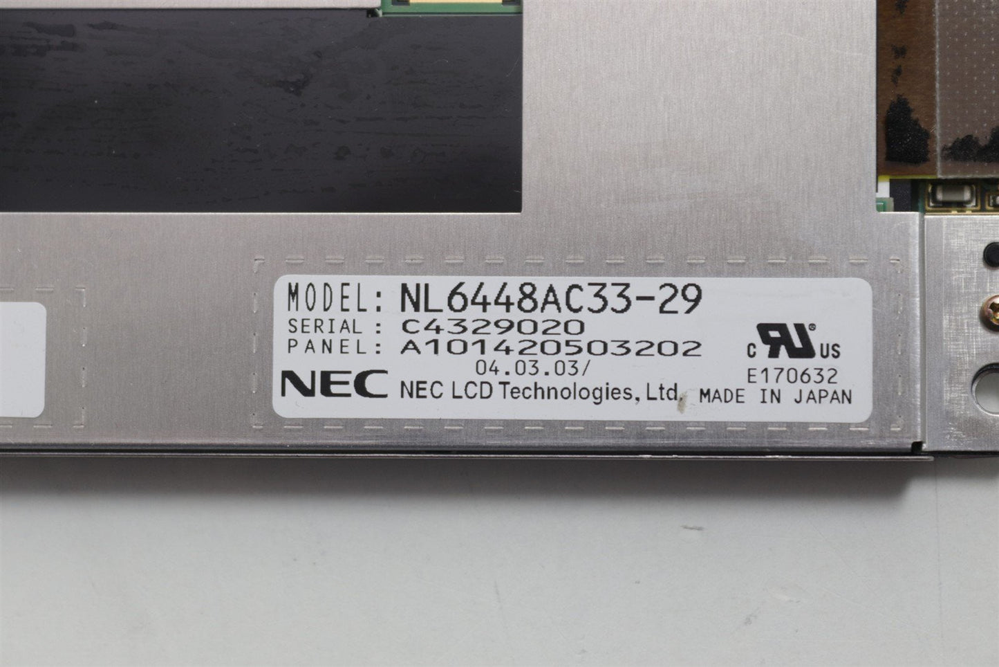 NEC NL6448AC33-29 LCD Display Panel 10.4"