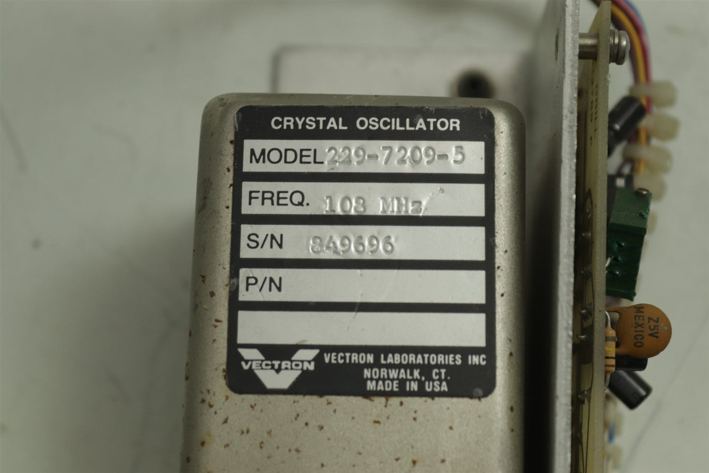 Vectron 229-7209-5 Crystal Oscillator 108 MHz
