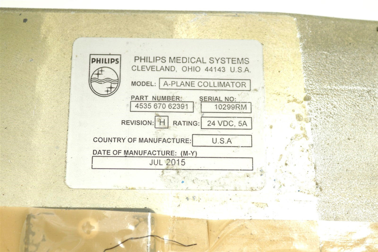 Philips CT Brillance A-Plane Collimator Module 453567062391