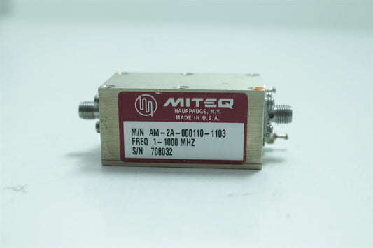 Miteq LNA Low Noise Amplifier 1-1000MHZ AM-2A-000110-1103 NO CABLES