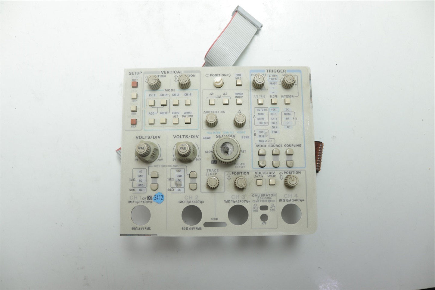 Tektronix 2445B 2465B Oscilloscope Front Panel Keypad Assy