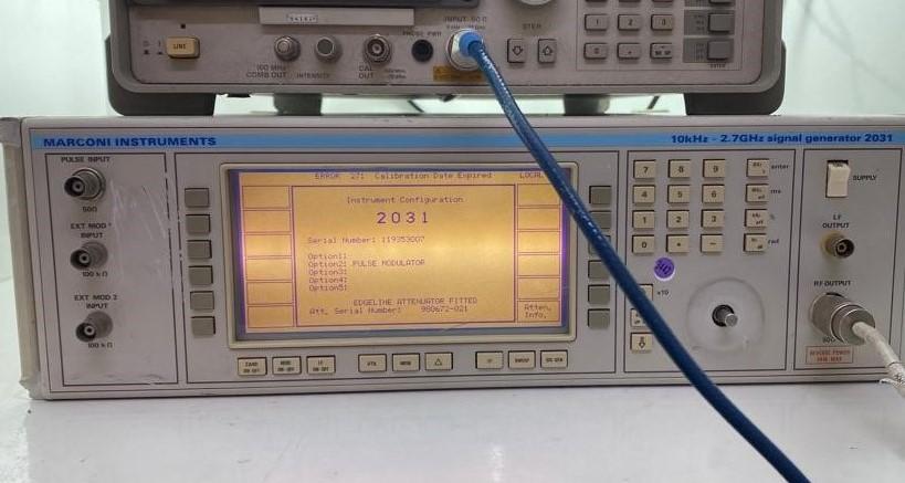 Marconi Instruments 2031 10kHz-2.7GHz Signal Generator OPT 02 Calibrated Tested