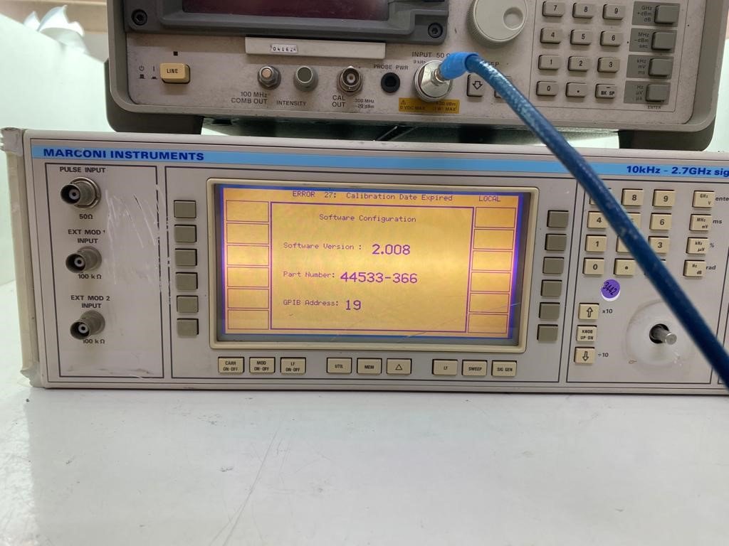 Marconi Instruments 2031 10kHz-2.7GHz Signal Generator OPT 02 Calibrated Tested