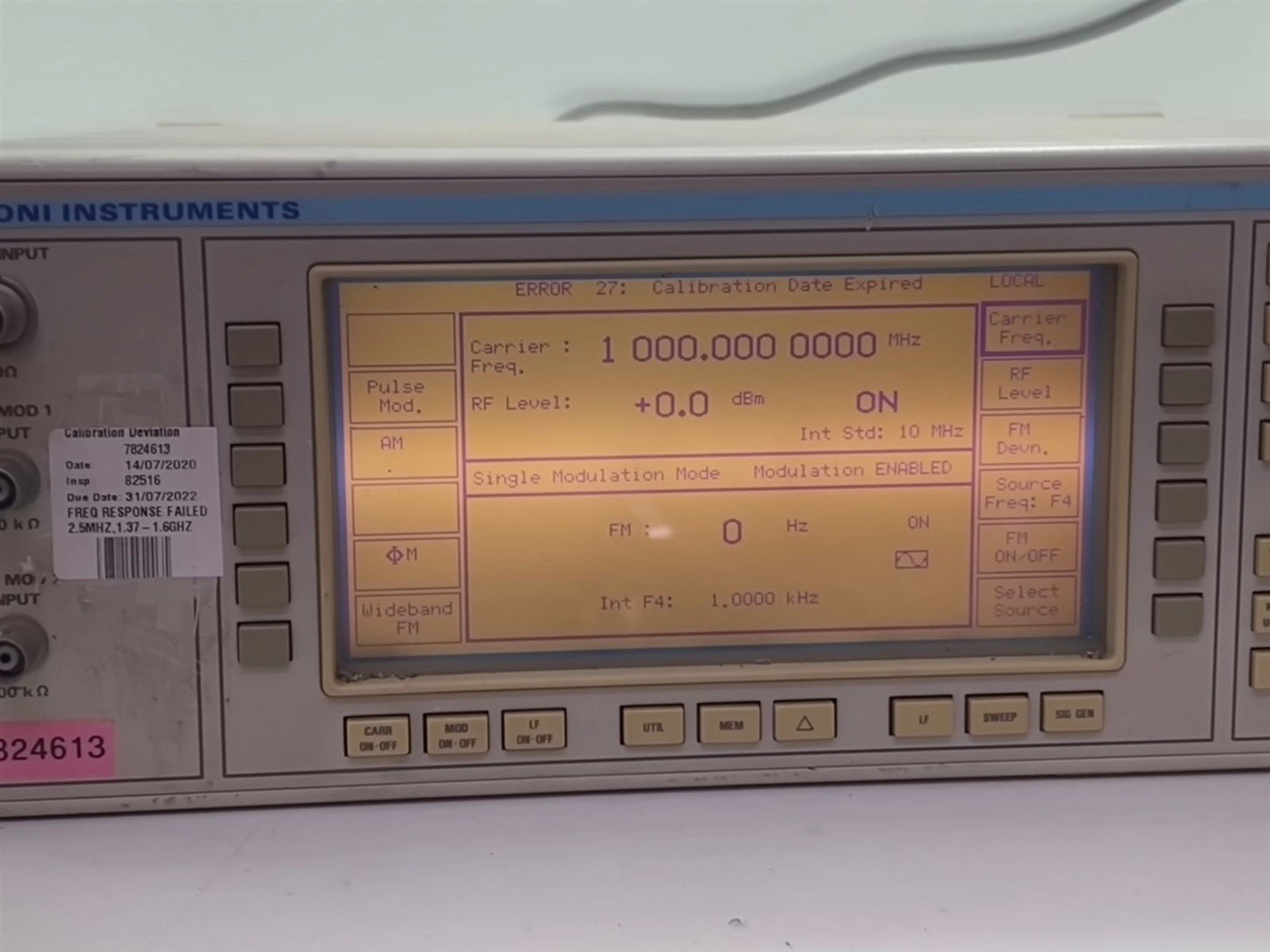 Marconi Instruments 2031 10kHz-2.7GHz Signal Generator OPT 02 Tested