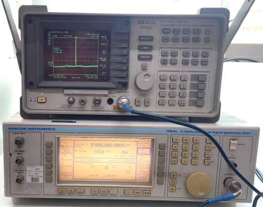 Marconi Instruments 2041 Low Noise Signal Generator 250KHz 2.7GHz Tested